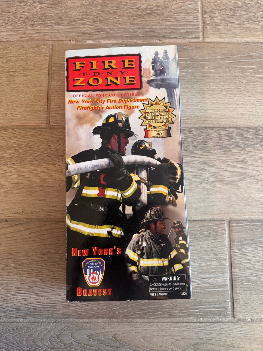 Fire Zone FDNY New York City Firefighter Action Figure - Black & Yellow